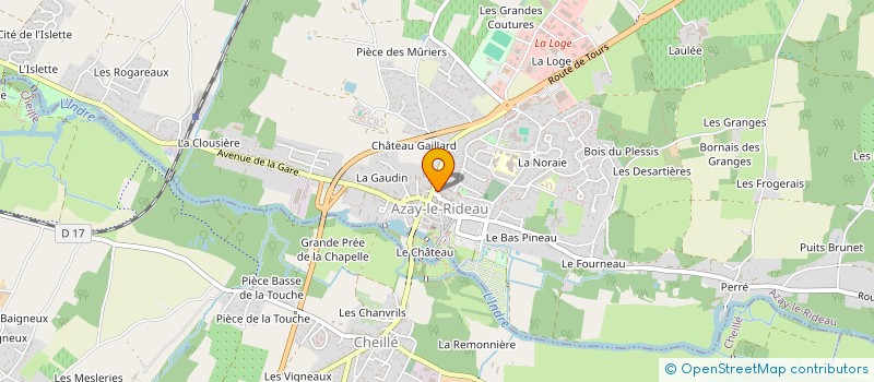 localisation de l'entreprise CAISSE DES ECOLES D'AZAY LE RIDEAU  AZAY-LE-RIDEAU