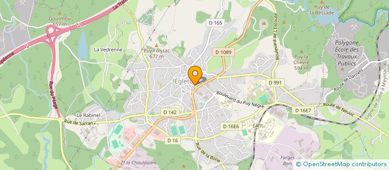 localisation de l'entreprise CAISSE DES ECOLES D EGLETONS à EGLETONS
