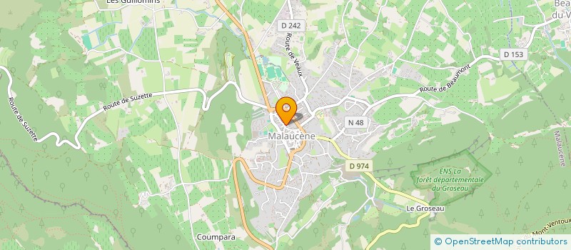 localisation de l'entreprise CAISSE DES ECOLES D'ENTRECHAUX  ENTRECHAUX