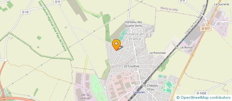 localisation de l'entreprise CAISSE DES ECOLES D'EPIAIS LES LOUVRES  EPIAIS-LES-LOUVRES