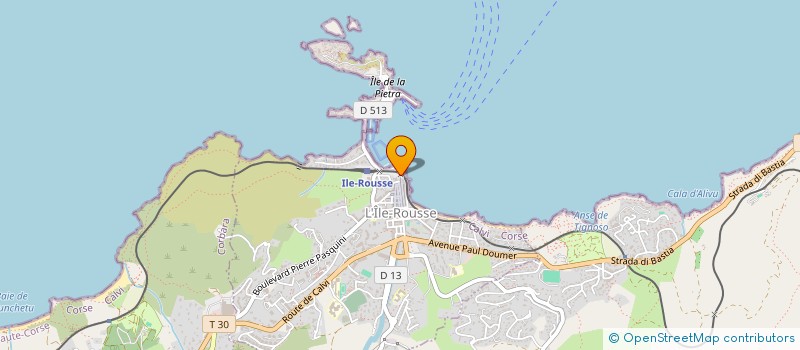 localisation de l'entreprise CAISSE DES ECOLES D'ILE ROUSSE à L'ILE-ROUSSE