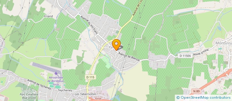 localisation de l'entreprise CAISSE DES ECOLES D'YVRAC  YVRAC