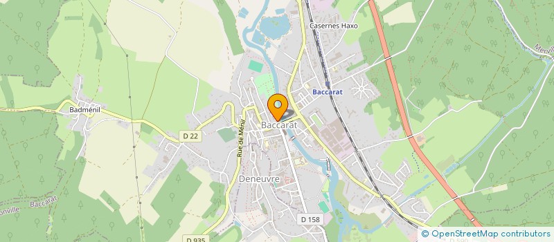 localisation de l'entreprise CAISSE DES ECOLES DE BACCARAT  BACCARAT
