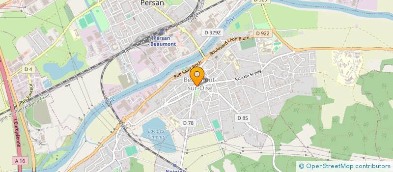 localisation de l'entreprise CAISSE DES ECOLES DE BEAUMONT SUR OISE à BEAUMONT-SUR-OISE