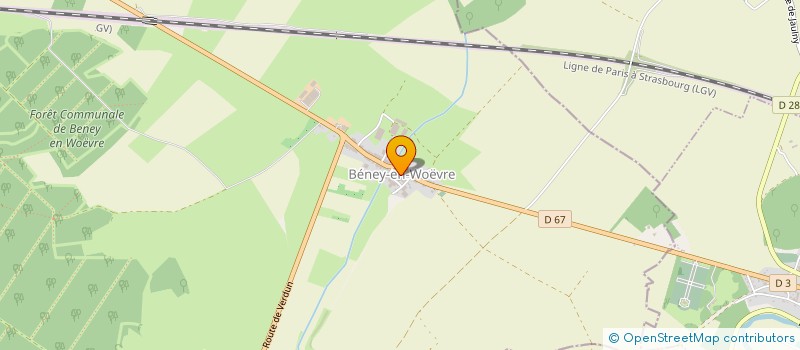 localisation de l'entreprise CAISSE DES ECOLES DE BENEY EN WOEVRE à BENEY-EN-WOEVRE