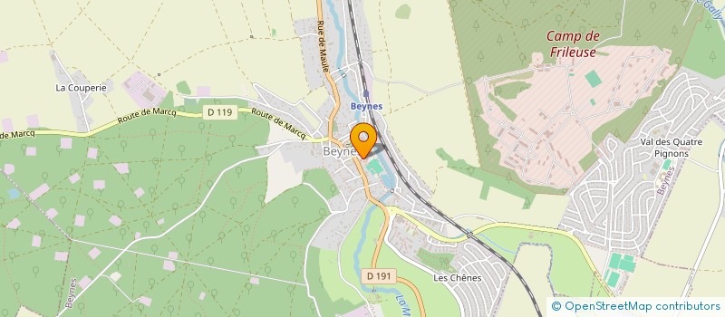 localisation de l'entreprise CAISSE DES ECOLES DE BEYNES  BEYNES
