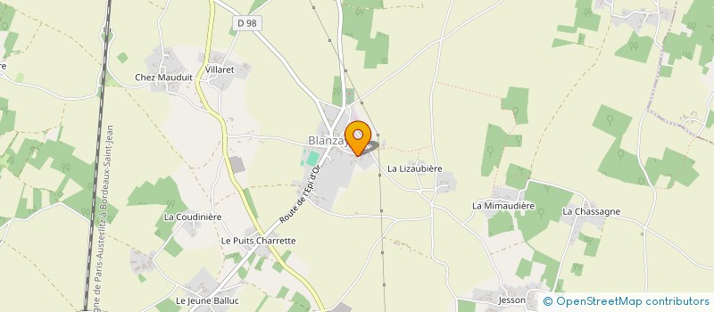 localisation de l'entreprise CAISSE DES ECOLES DE BLANZAY  BLANZAY