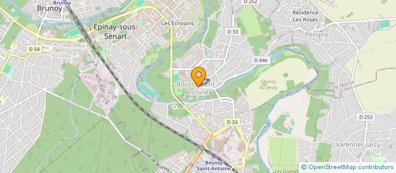 localisation de l'entreprise CAISSE DES ECOLES DE BOUSSY ST ANTOINE  BOUSSY-SAINT-ANTOINE