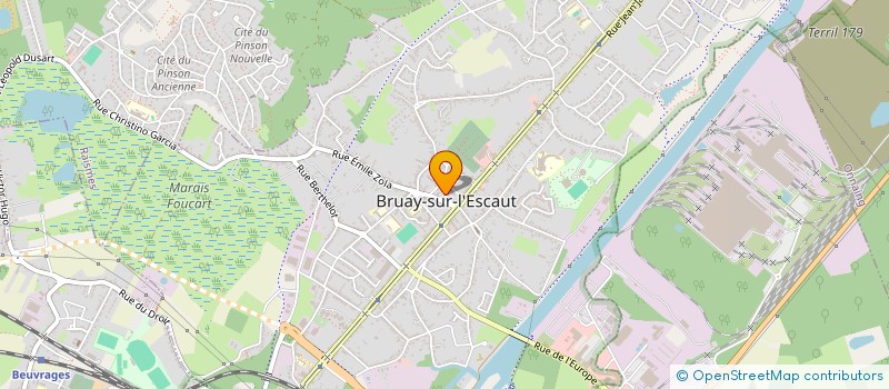 localisation de l'entreprise CAISSE DES ECOLES DE BRUAY-SUR-L'ESCAUT  BRUAY-SUR-L'ESCAUT