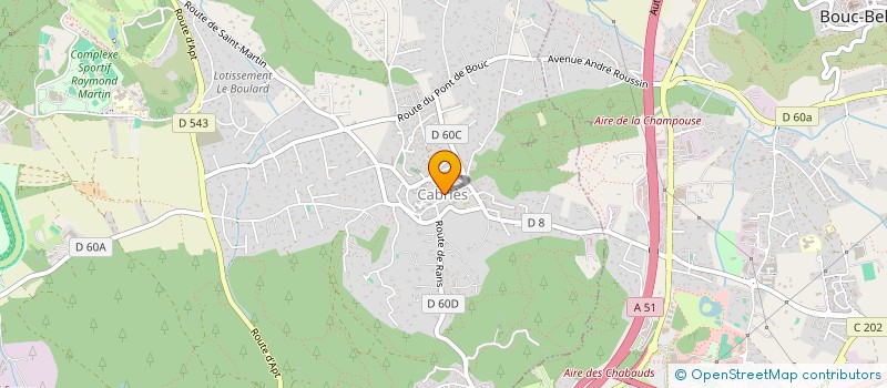 localisation de l'entreprise CAISSE DES ECOLES DE CABRIES à CABRIES