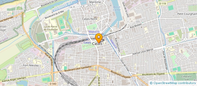 localisation de l'entreprise CAISSE DES ECOLES DE CALAIS  CALAIS