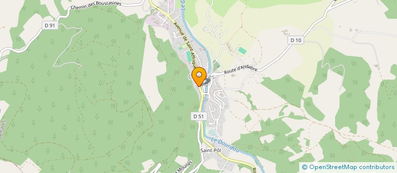 localisation de l'entreprise CAISSE DES ECOLES DE CAMARES à CAMARES