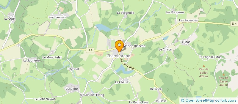 localisation de l'entreprise CAISSE DES ECOLES DE CHAMBORAND à CHAMBORAND