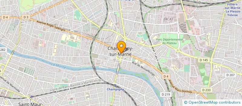 localisation de l'entreprise CAISSE DES ECOLES DE CHAMPIGNY SUR MARNE à CHAMPIGNY-SUR-MARNE