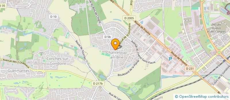 localisation de l'entreprise CAISSE DES ECOLES DE CHANTELOUP  CHANTELOUP-EN-BRIE