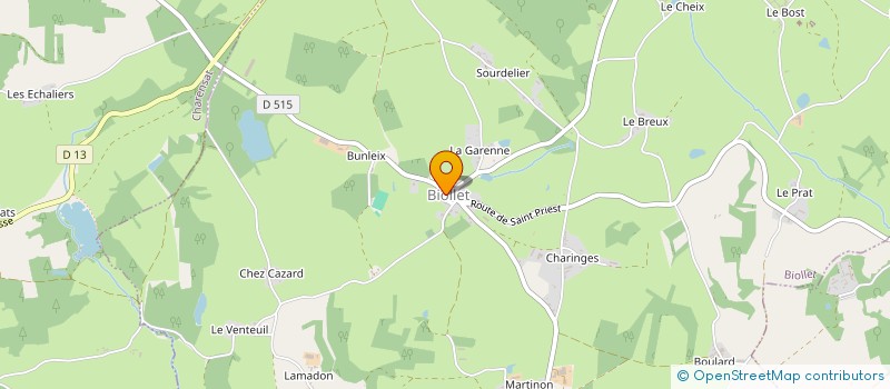 localisation de l'entreprise CAISSE DES ECOLES DE CHARENSAT  CHARENSAT