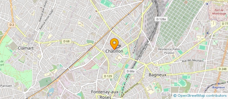 localisation de l'entreprise CAISSE DES ECOLES DE CHATILLON à CHATILLON