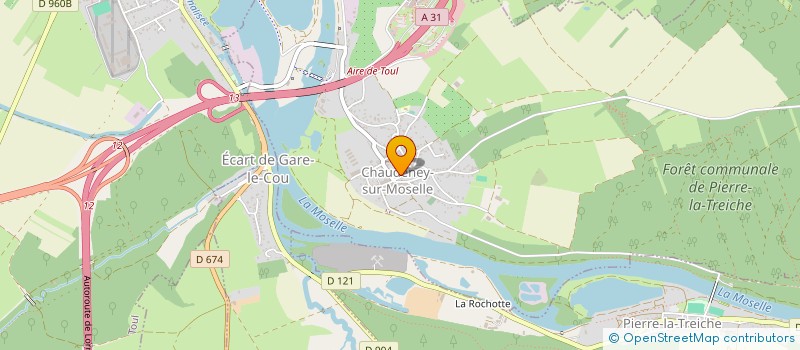localisation de l'entreprise CAISSE DES ECOLES DE CHAUDENEY-MOSELLE  CHAUDENEY-SUR-MOSELLE