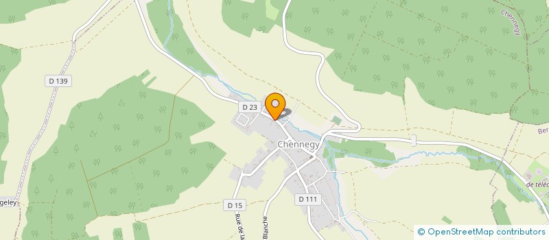 localisation de l'entreprise CAISSE DES ECOLES DE CHENNEGY  CHENNEGY