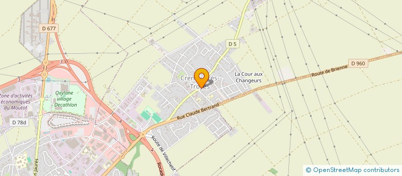 localisation de l'entreprise CAISSE DES ECOLES DE CRENEY PRES TROYES  CRENEY-PRES-TROYES