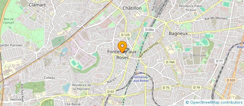localisation de l'entreprise CAISSE DES ECOLES DE FONTENAY AUX ROSES à FONTENAY-AUX-ROSES