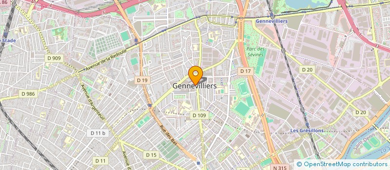 localisation de l'entreprise CAISSE DES ECOLES DE GENNEVILLIERS à GENNEVILLIERS