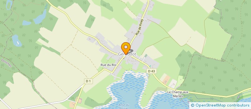 localisation de l'entreprise CAISSE DES ECOLES DE GERAUDOT  GERAUDOT