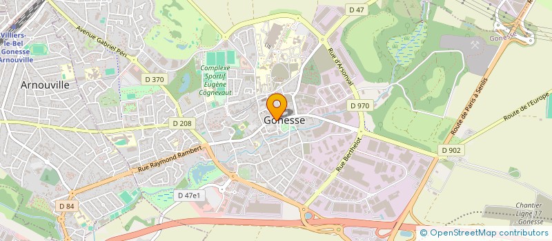 localisation de l'entreprise CAISSE DES ECOLES DE GONESSE à GONESSE