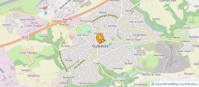 localisation de l'entreprise CAISSE DES ECOLES DE GUIPAVAS à GUIPAVAS