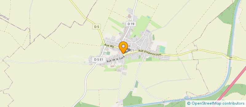 localisation de l'entreprise CAISSE DES ECOLES DE HERMIES  HERMIES