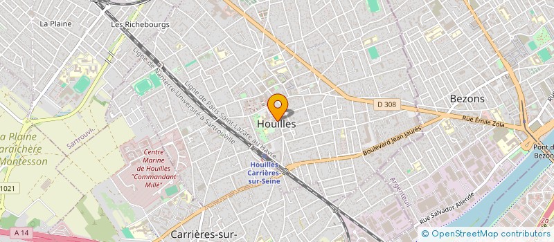 localisation de l'entreprise CAISSE DES ECOLES DE HOUILLES à HOUILLES