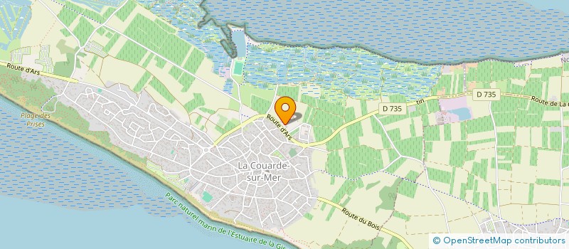 localisation de l'entreprise CAISSE DES ECOLES DE LA COUARDE SUR MER à LA COUARDE-SUR-MER