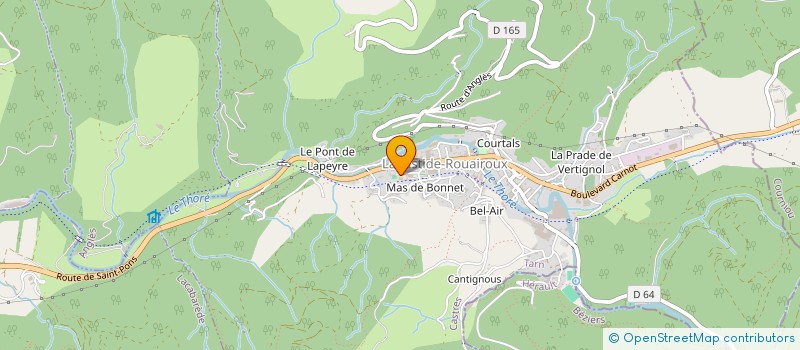 localisation de l'entreprise CAISSE DES ECOLES DE LABASTIDE ROUAIROUX à LABASTIDE-ROUAIROUX