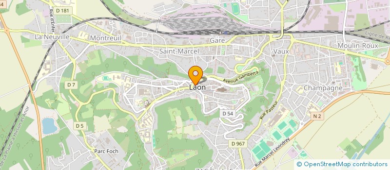 localisation de l'entreprise CAISSE DES ECOLES DE LAON à LAON
