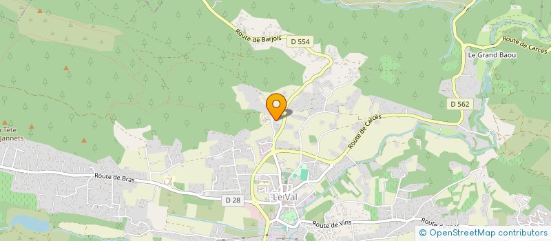 localisation de l'entreprise CAISSE DES ECOLES DE LE VAL à LE VAL