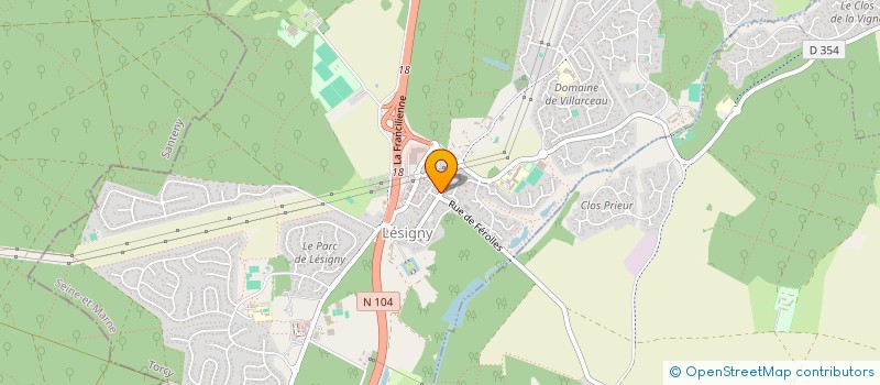 localisation de l'entreprise CAISSE DES ECOLES DE LESIGNY à LESIGNY
