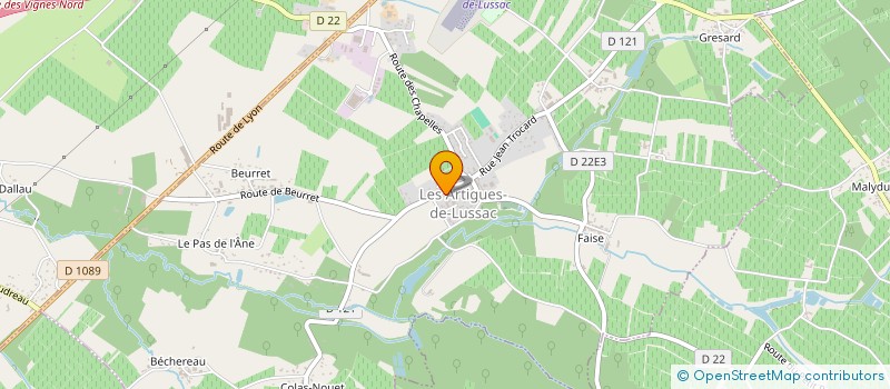 localisation de l'entreprise CAISSE DES ECOLES DE LUSSAC à LUSSAC