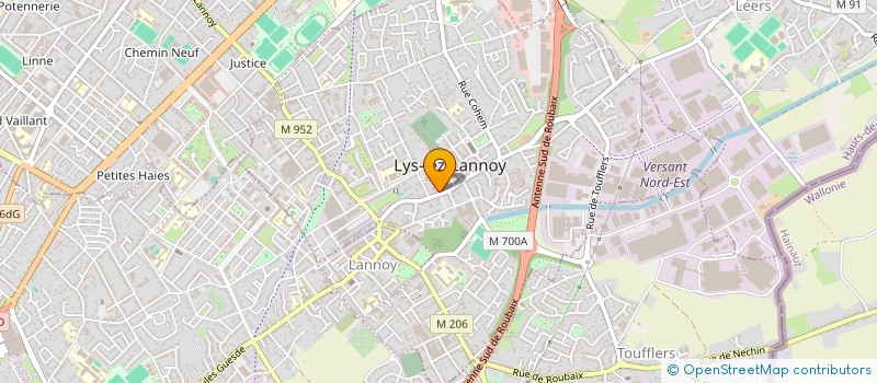 localisation de l'entreprise CAISSE DES ECOLES DE LYS LEZ LANNOY  LYS-LEZ-LANNOY