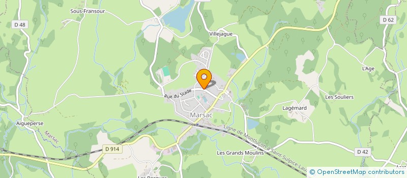 localisation de l'entreprise CAISSE DES ECOLES DE MARSAC à MARSAC