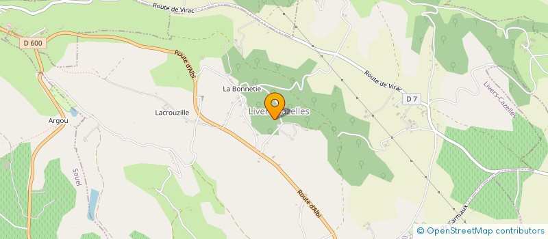 localisation de l'entreprise CAISSE DES ECOLES DE MILHARS  MILHARS