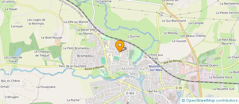 localisation de l'entreprise CAISSE DES ECOLES DE MONTFORT à MONTFORT-SUR-MEU