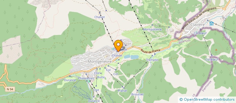 localisation de l'entreprise CAISSE DES ECOLES DE MONTGENEVRE à MONTGENEVRE