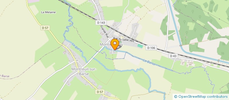 localisation de l'entreprise CAISSE DES ECOLES DE MONTIERAMEY  MONTIERAMEY