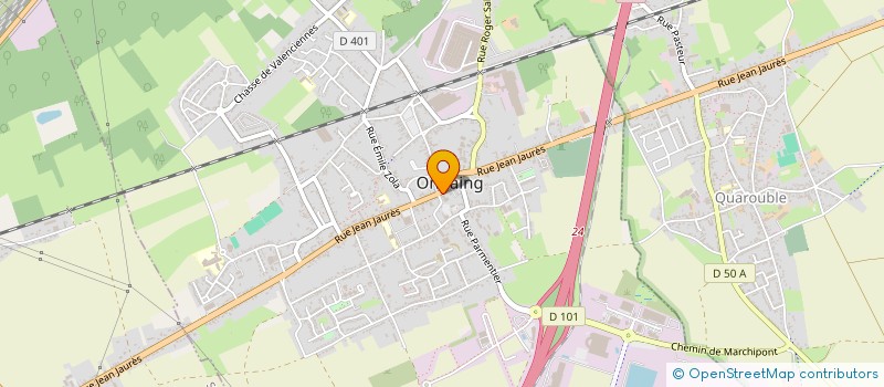 localisation de l'entreprise CAISSE DES ECOLES DE ONNAING  ONNAING