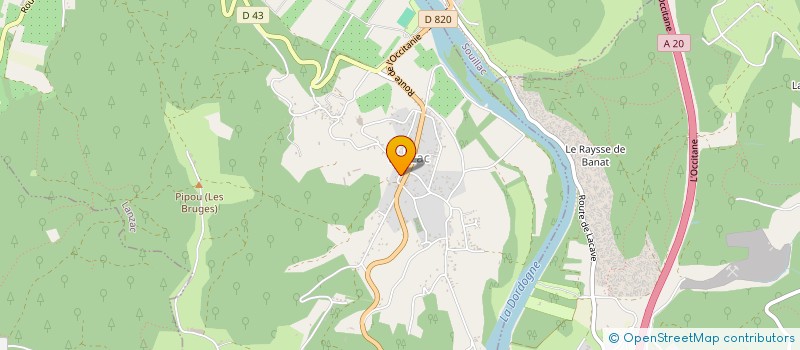 localisation de l'entreprise CAISSE DES ECOLES DE PINSAC  PINSAC