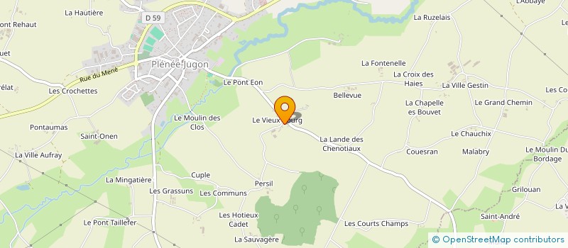 localisation de l'entreprise CAISSE DES ECOLES DE PLENEE JUGON à PLENEE-JUGON