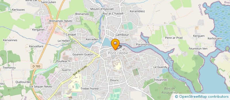 localisation de l'entreprise CAISSE DES ECOLES DE PONT L ABBE à PONT-L'ABBE