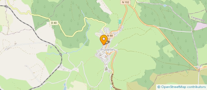 localisation de l'entreprise CAISSE DES ECOLES DE PRADELLES  PRADELLES