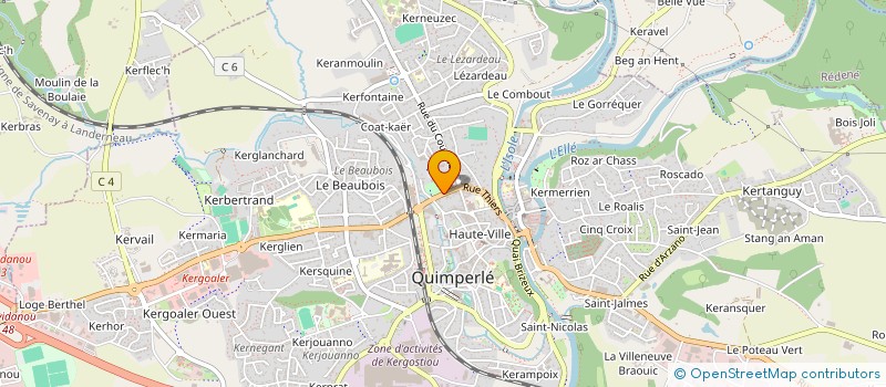 localisation de l'entreprise CAISSE DES ECOLES DE QUIMPERLE à QUIMPERLE