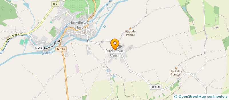 localisation de l'entreprise CAISSE DES ECOLES DE RAVILLE SUR SANON  RAVILLE-SUR-SANON